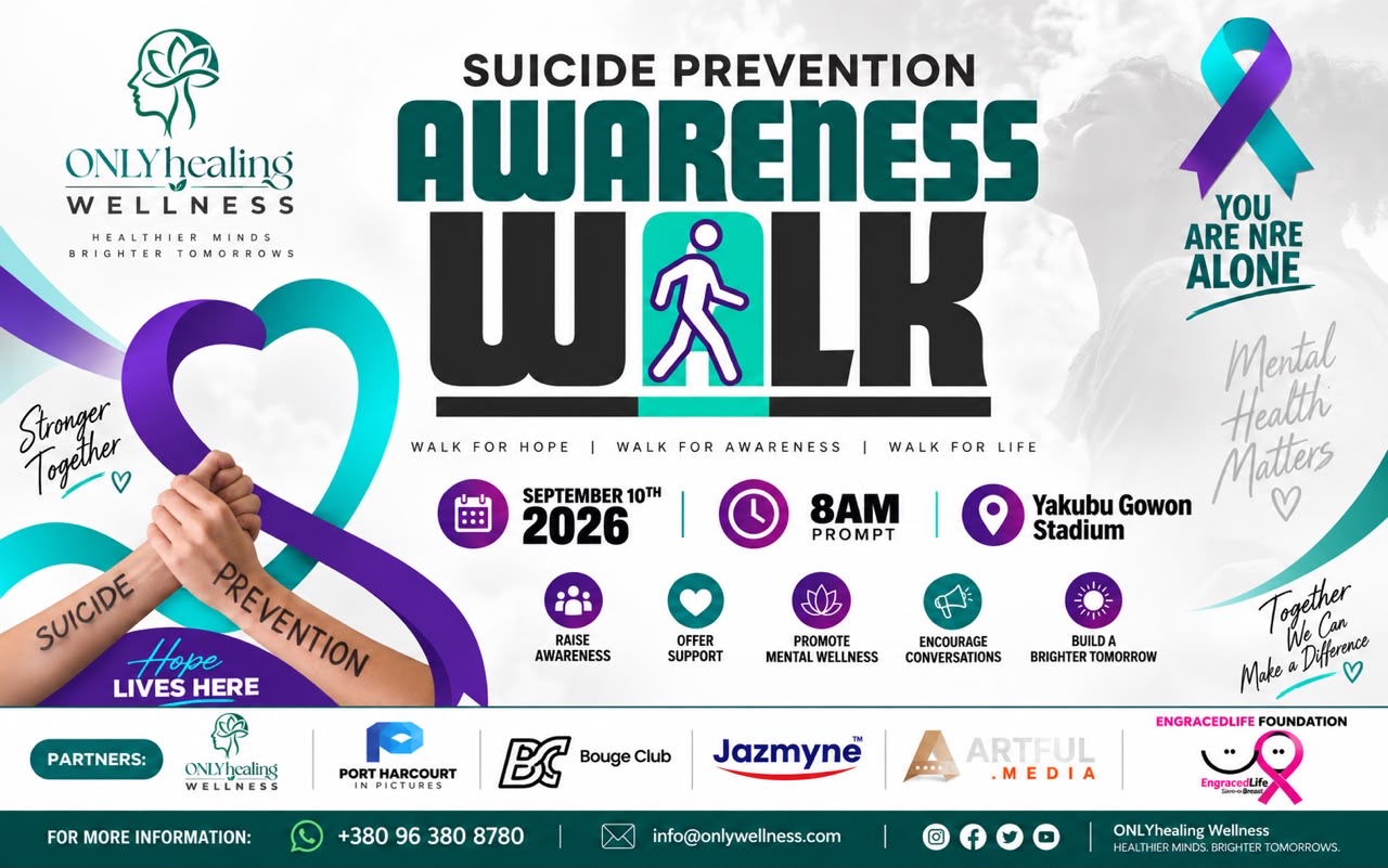 Walking for Hope: ONLYhealing Wellness Marks World Suicide Prevention Day 2026